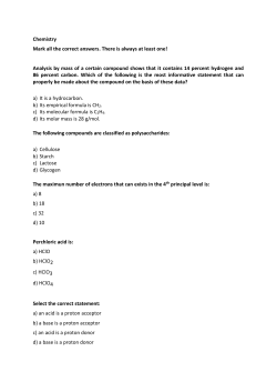 Chemistry - 1. LF UK