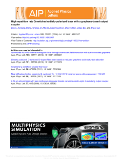 High repetition rate Q-switched radially polarized laser with a