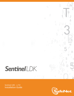 Sentinel LDK v.7.0 - Installation Guide