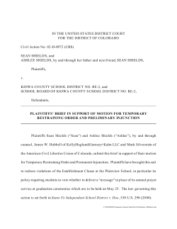 SEAN SHIELDS, and ASHLEE SHIEL