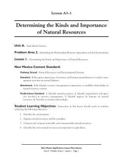 Lesson Plan - New Mexico FFA