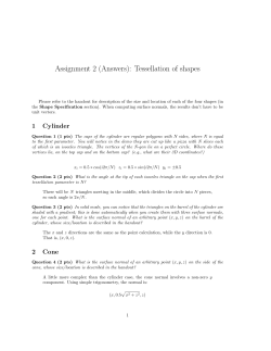 Assignment 2 (Answers): Tessellation of shapes