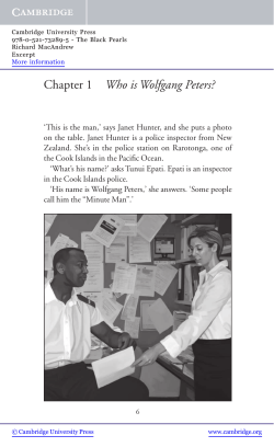 Chapter 1 Who is Wolfgang Peters? - Beck-Shop
