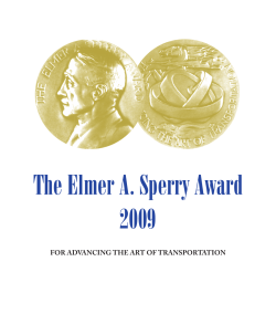 Award Booklet  - Elmer A. Sperry Award