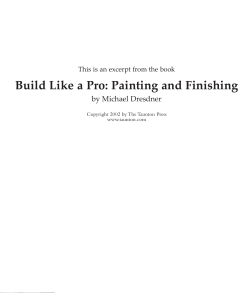 Painting and Finishing