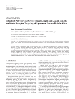 Effects of Polyethylene Glycol Spacer Length and Ligand Density on