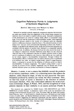 Cognitive Reference Points in Judgments of Symbolic Magnitude