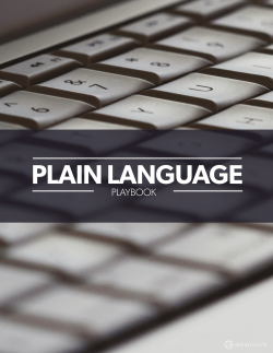 in Plain Language
