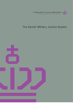 The Danish Military Justice System