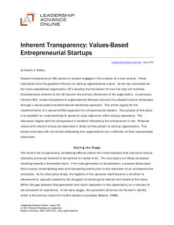 Inherent Transparency: Values-Based