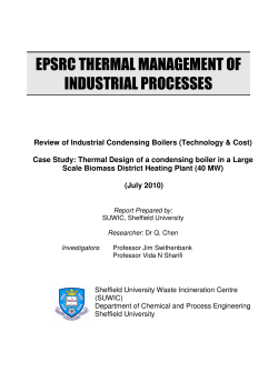 epsrc thermal management of industrial processes