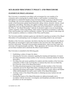 sex-based misconduct policy and procedure