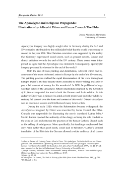 The Apocalypse and Religious Propaganda: Illustrations by Albrecht