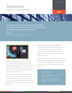 Senior Product Manager, Walgreens Mobile