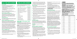 TREAD LIFE LIMITED WARRANTY KELLY&reg; TIRES LIMITED