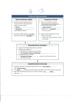 The End of Reconstruction