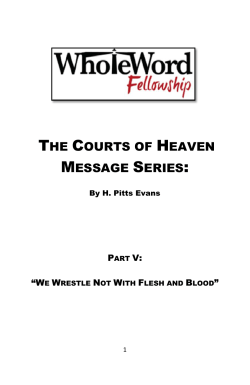 the courts of heaven message series