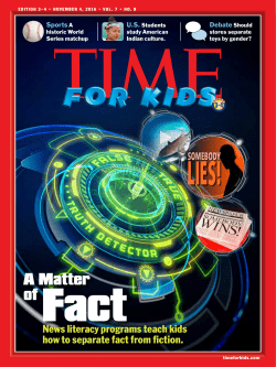 A Matter of Fact: News Literacy Programs Teach Kids How to