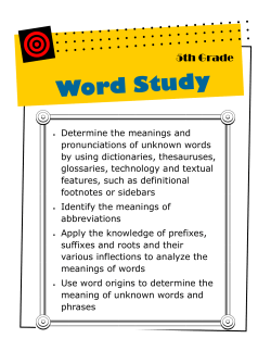 5th -word study