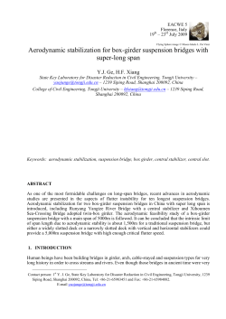 Aerodynamic stabilization for box-girder suspension bridges
