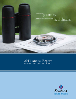 Continuing the journey toward the transformation of