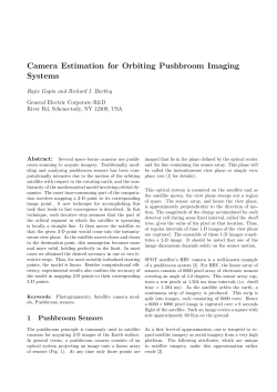 Camera Estimation for Orbiting Pushbroom