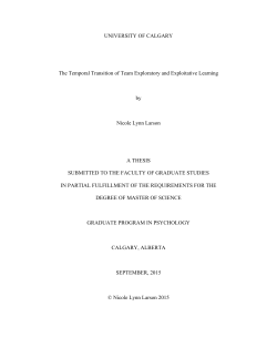 The Temporal Transition of Team Exploratory and Exploitative