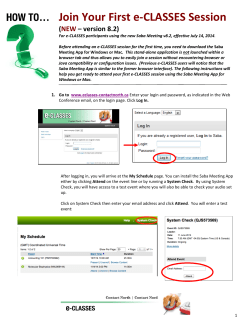 Join Your First e-CLASSES Session