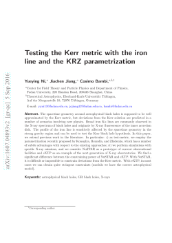 Testing the Kerr metric with the iron line and the