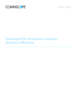 Optimizing PON architectures maximizes