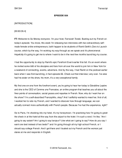 Read Transcript - So Money with Farnoosh Torabi
