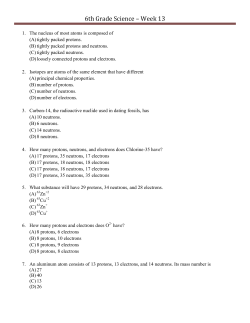 6th Grade Science &ndash; Week 13