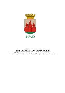 INFORMATION AND FEES