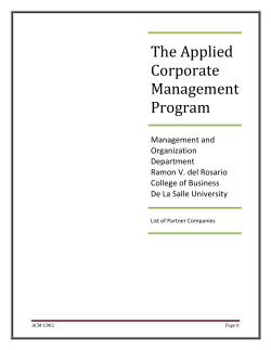 List of partner companies