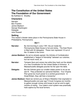 The Constitution of the United States The Foundation