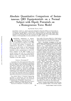 taneous QRS Equipotentials on a Normal Subject with Dipole