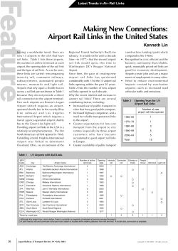 Airport Rail Links in the United States
