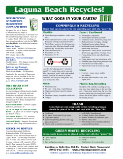 Laguna Beach Recycles!