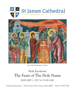 The Feast of The Holy Name