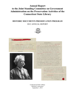 FY 2012 - Connecticut State Library