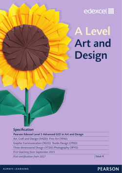 Art and Design - Edexcel