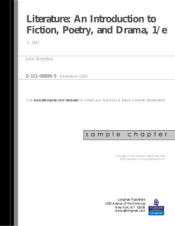 Literature: An Introduction to Fiction, Poetry, and Drama, 1/e