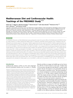 Mediterranean Diet and Cardiovascular Health: Teachings