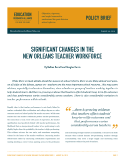 significant changes in the new orleans teacher workforce