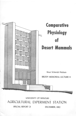 Physiology - Division Of Animal Sciences