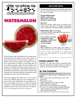 IS1891 One To Grow On - Watermelon, A Garden