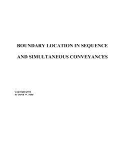 BOUNDARY LOCATION IN SEQUENCE AND SIMULTANEOUS