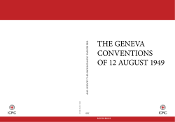 the geneva conventions of 12 august 1949