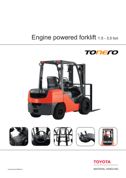 Engine powered forklift 1.5