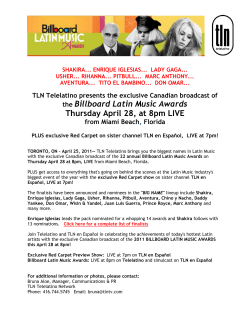 the Billboard Latin Music Awards Thursday April 28, at 8pm LIVE